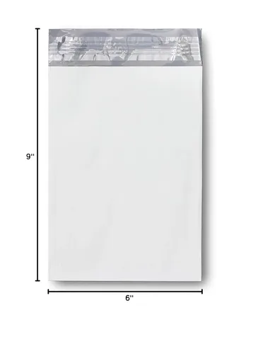 Vista 2 de KKBESTPACK Bolsas de envío de sobres de polietileno, 6 x 9 pulgadas, blancas, 100 unidades (paquete de 1)