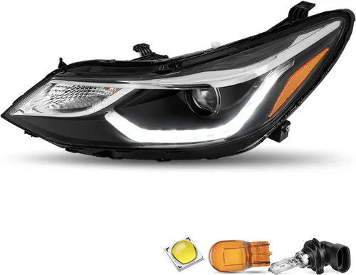 Vista 9 de JSBOYAT Compatible con el conjunto de faros delanteros Chevy Cruze 2016-2019 de repuesto, halógeno, no proyector, faro delantero estilo OE, lado