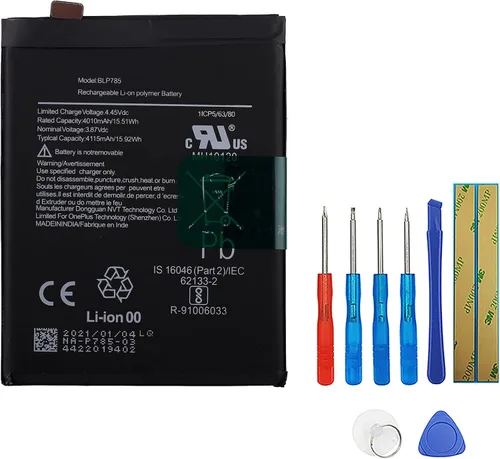 Batería BLP785 compatible con OnePlus Nord/OnePlus 8 NORD 5G, OnePlus Z AC2001, AC2003 con herramientas