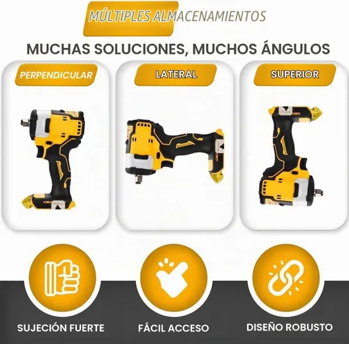 Vista 5 de DeWalt Paquete de 4 Soportes de Herramientas y Batería para Herramientas de 20V