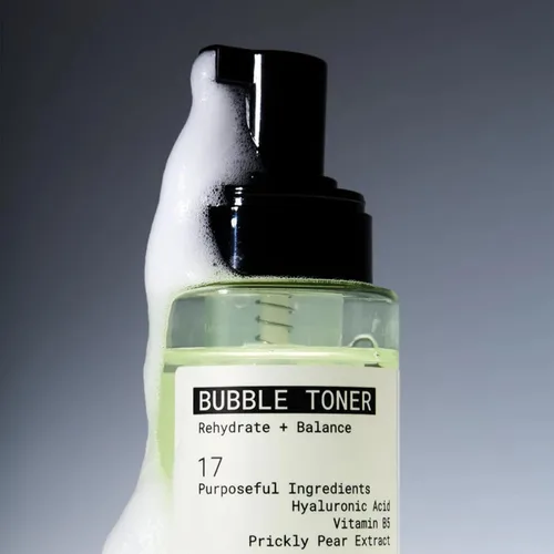 Vista 2 de JUNO & Co. Tónico de burbujas para rehidratar y equilibrar la cara Tónico facial 2.9 fl oz/2.87 Fl Oz