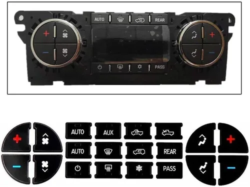Vista 5 de Kit de reparación de botones de CA para salpicadero, compatible con Chevy, mejor para fijar botones de control de aire acondicionado desteñidos