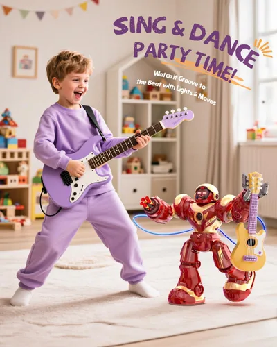 Vista 3 de Holyton 5088 Robots inteligentes para niños, robot RC programable STEM grande, con control de voz, control de aplicación, ojos LED, regalo ideal