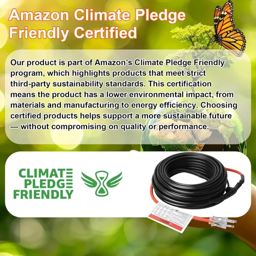 Vista 6 de Cable de calefacción confiable para protección contra congelación de tuberías, cinta de calentamiento de tubería autorregulable para tuberías