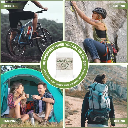 Vista 4 de Kit rápido para detener el sangrado Scout: kit de primeros auxilios médicos compacto (IFAK) con gasa hemostática AllaQuix