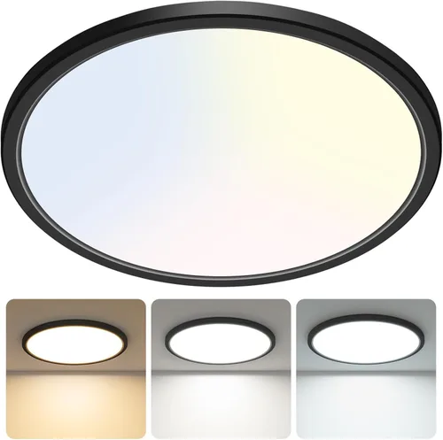 Vista 36 de libtit Paquete de 1 luces LED de techo pequeñas de 4.7 pulgadas, montaje empotrado, 3000 K, 4000 K, 6500 K, ajustable, 7 W, 700 lúmenes, luz