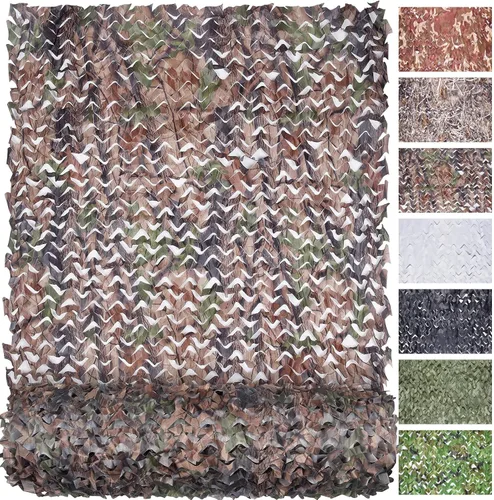 Vista 11 de FLYEGO Red de Camuflaje de Malla, Rollo a Granel de Redes de Camuflaje para Toldo, para Cazar, Ocultación, Protección Solar, Cobertura de Auto
