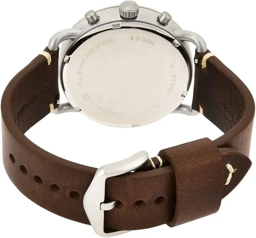 Vista 6 de Fossil Commuter - Reloj de cuarzo para hombre de acero inoxidable y piel, estilo casual