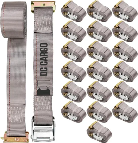 Vista 14 de DC Cargo Mall 2 correas E-Track, correas de amarre de carga con hebilla de leva de 2 pulgadas x 12 pies para sistemas de amarre ETrack en camiones