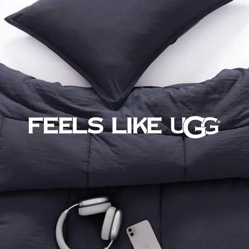 Vista 3 de UGG Leonora - Juego de edredón tamaño individual con 1 funda de almohada, edredón ligero con relleno sintético, suave, reversible, para todas