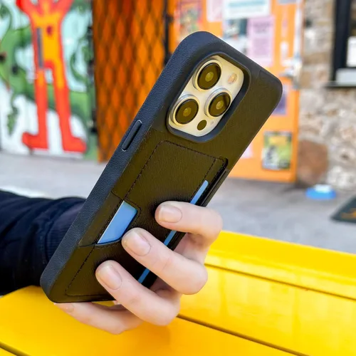 Vista 9 de Smartish Funda tipo cartera para iPhone 15 Pro Max Wallet Slayer Vol. 2 delgadaprotectora tarjetero con función atril probada contra caídas