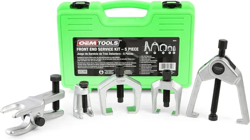 OEMTOOLS 26554 Kit de servicio frontal, extractor de brazo Pitman y separador de rótulas, herramienta de extracción de barra de acoplamiento para
