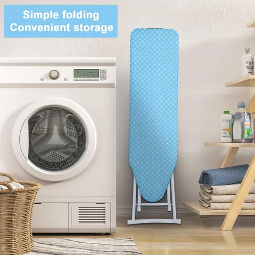 Vista 3 de Tabla de planchar de 42 pulgadas, tabla de planchar plegable de tamaño completo, tabla de planchar doméstica plegable de 4 patas, tabla de planchar