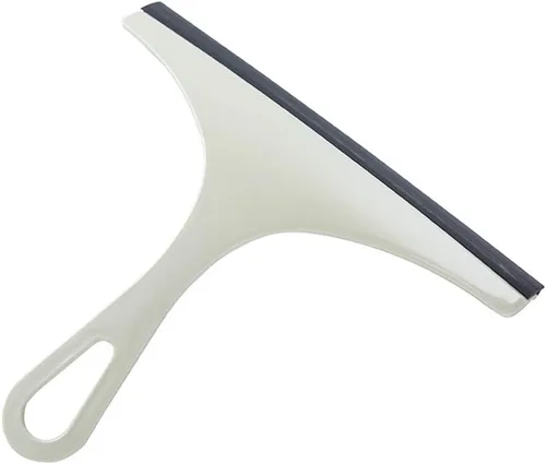 Vista 8 de Escobilla de goma manual pequeña para limpieza de ventanas para parabrisas de automóvil, espejo y puerta de cristal (azul)