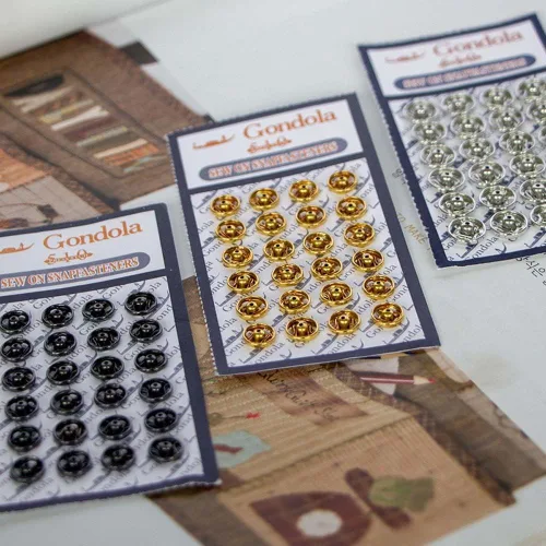 Vista 5 de 48 botones de cierre de metal, mini botones a presión para coser, botones de presión para ropa de muñeca, accesorios de costura para ropa