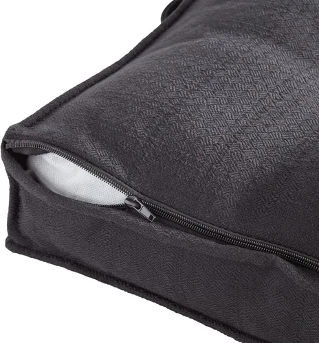 Vista 3 de Greendale Home Fashions Almohada cuadrada copetuda con funda extraíble, grande (40 pulgadas), color negro