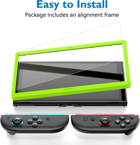 Vista 6 de Mothca Paquete de 2 protectores de pantalla de vidrio mate para Nintendo Switch 2 modelo 2025 [7.9 pulgadas] antirreflejos y antihuellas dactilares