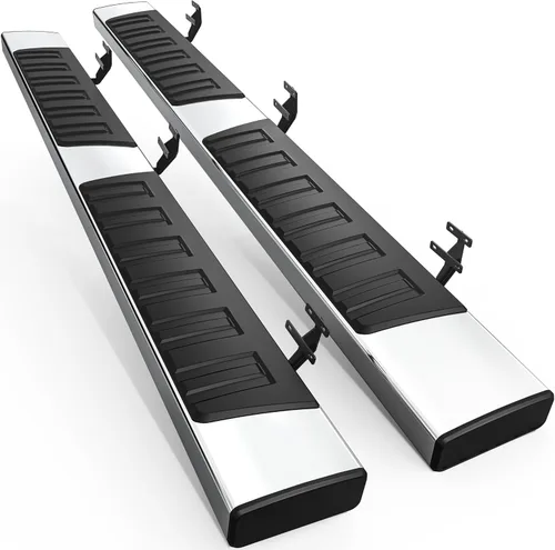 Vista 11 de AUTOSAVER88 Estribos laterales compatibles con Ford F150 Super Crew Cab 2009-2014, barra Nerf de 6 pulgadas para paso lateral