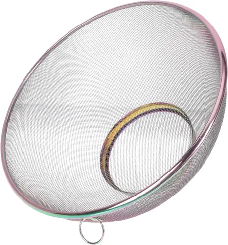 INOOMP Stainless Steel Rice Washing Bowl Fine Mesh Strainer Basket for Fruits Vegetables Grains Filtering Drainer for Cooking Kitchen Colander and