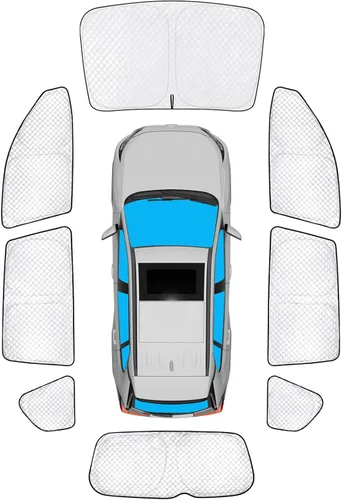 Vista 76 de KMF 6 piezas de parasoles gruesos para Mazda 3 Hatchback (No Sedán) 2014-2018 Accesorios, parasoles completos para parabrisas y ventanas de coche