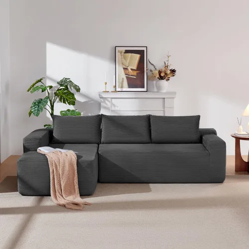 Vista 28 de Sofá modular de 110 pulgadas, sofá modular Cloud con asiento profundo, sofás tapizados sin hueso para sala de estar, sofá modular moderno