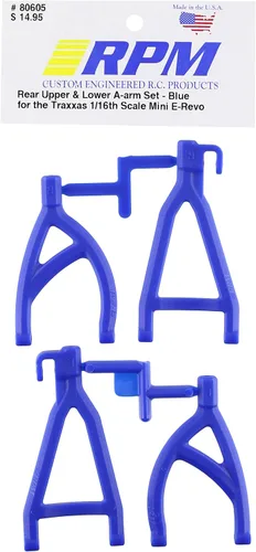 RPM 80605 Brazos A superior/inferior traseros Azul 1/16 E-Revo Azul