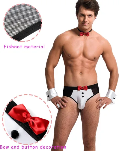 Vista 4 de Ropa interior de mayordomo para hombre, esmoquin para camarero