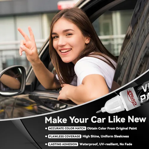 Vista 3 de Pintura mate negra para retoques de coches, lápiz universal y preciso para arañazos de automóviles, removedor de arañazos duradero para autos