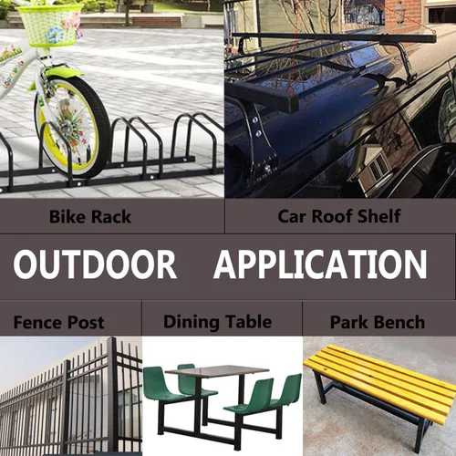 Vista 3 de Tapas de extremo de tubo rectangular de 2 x 4 pulgadas, tapa de extremo de poste de tubo de 1.969 in x 3.937 in, tapones de plástico negro