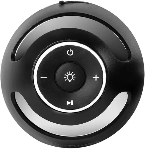 Vista 3 de TikiTunes Portable Bluetooth 5.0 Indoor/Outdoor Wireless Speakers, LED Torch Atmospheric Lighting Effect, 5-Watt Audio USB Speakers, 2000 mAh