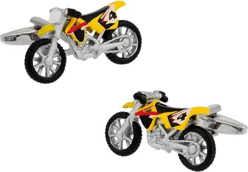 Cuff-Daddy Gemelos de motocross para motocicleta con caja de presentación, gemelos para camisa de negocios, boda, hecho a mano, gemelos y accesorios