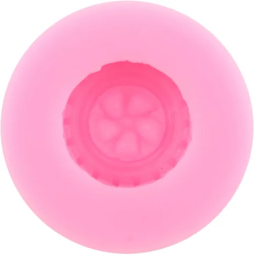 Vista 6 de Zixiang Molde redondo 3D para fondant, molde de silicona con forma de rueda de camión para decoración de pasteles, decoración de cupcakes, arcilla