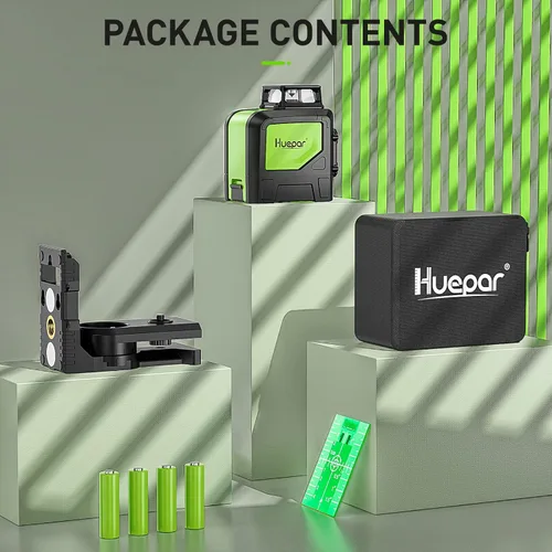 Vista 9 de Levelsure 901 CG Medidor láser profesional, Mute 150 pies. Láser verde en cruz. Auto medidor con base giratoria de 360 grados. Línea horizontal