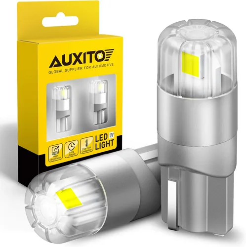 Vista 16 de AUXITO 194 bombillas LED azules 168 2825 W5W T10 cuña 14-SMD bombillas LED de repuesto para automóvil, cúpula de mapa, puerta, matrícula, luces