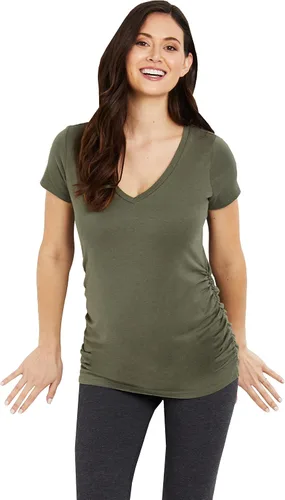 Vista 4 de Maternity Soft and Stretchy Short Sleeve Tee Shirt Pregnancy Top - 1, 2 & 3 Pack