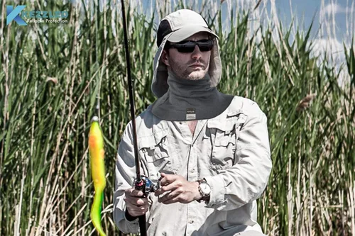 Vista 6 de Protector de cuello de soldadura, resistente a cortes, arañazos, calor y llamas, polaina para el cuello, hecho de 100%