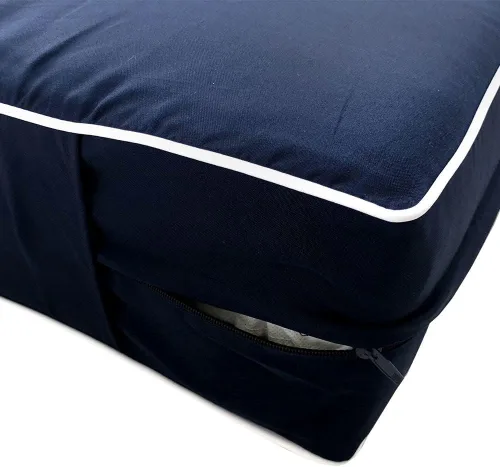 Vista 7 de Funda para colchón de cama de matrimonio al aire libre, estilo 6, fundas de almohada con ribete de tubo de contraste, tamaño matrimonial, AD101