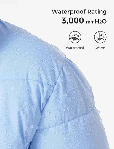 Vista 5 de ZSHOW Parka - Abrigo largo de invierno para niñas, chaqueta acolchada con capucha