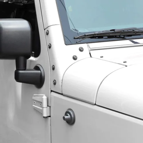 Vista 5 de Jimen Tornillos para Jeep, 12 pernos de marco de parabrisas y tornillos Torx de bisagra para Jeep Wrangler JK JKU 2007-2018