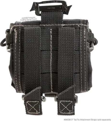 Vista 13 de Maxpedition Rollypoly Bolsa plegable para desechos (negra) 9.4 pulgadas