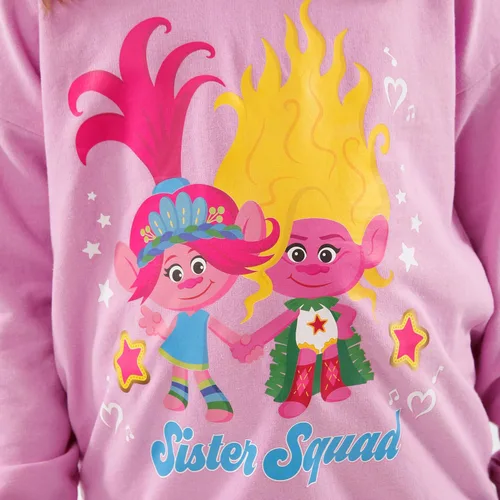 Vista 3 de DREAMWORKS TROLLS Sudadera con capucha para niñas Sudaderas con capucha para niñas Sudaderas con capucha para niñas