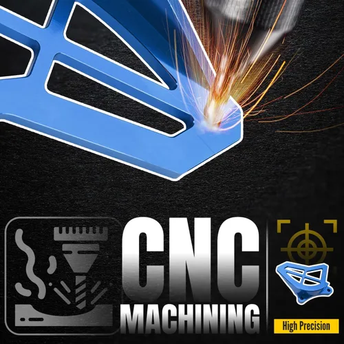 Vista 7 de Canitu Cubierta protectora del piñón delantero, cubierta de piñón de motor de aluminio billet CNC, protector de caja del motor, guard protector