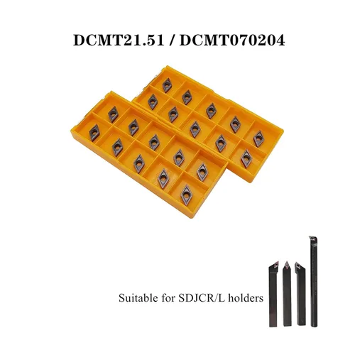 Vista 6 de Inserto de torneado indexable DCMT21.51 DCMT070204 Soporte de herramienta de torneado externo 1/3", 3/8", 1/2", 5/8" SDJCR07 Herramientas de corte