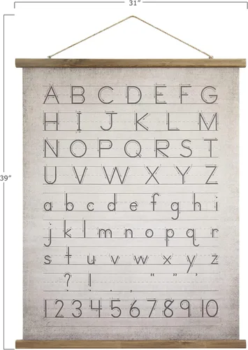 Vista 2 de Creative Co-Op Decoración de pared de alfabeto y números