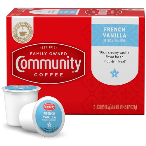 Vista 87 de Community Coffee 100% Colombia - Cápsulas de café de tostado medio oscuro, 12 unidades, compatibles con cafeteras Keurig 2.0 K-Cup, caja de 12