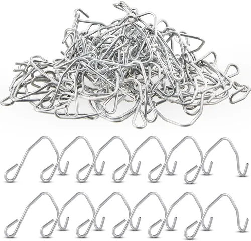 300 piezas de clips de alambre para poste en T, clips para valla de poste en T, clips de cercado para asegurar clips de valla de acero galvanizado