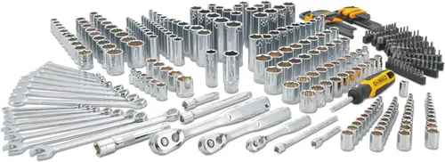Vista 3 de DEWALT Juego de herramientas para mecánicos, herramientas de impulso de 1/4", 3/8", 1/2", dados y trinquetes, 200 piezas (DWMT45007)