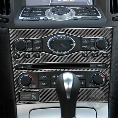 Vista 26 de NVCNX Real Premium Carbon Fiber Compatible with Infiniti G37 2011 2012 2013 Coupe Sedan Convertible Accessories Car Center Console Dash Dashboard