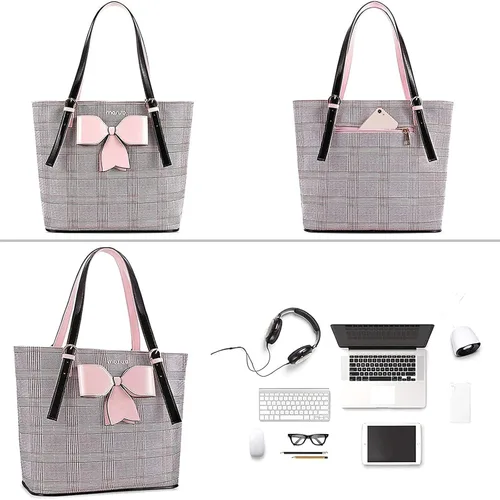 Vista 4 de MOSISO Bolsa para laptop para mujer, compatible con MacBook Air de 15 pulgadas, M2, A2941, 2023/Pro, de 16 pulgadas, M3, M2, M1 2023-2019, maletín
