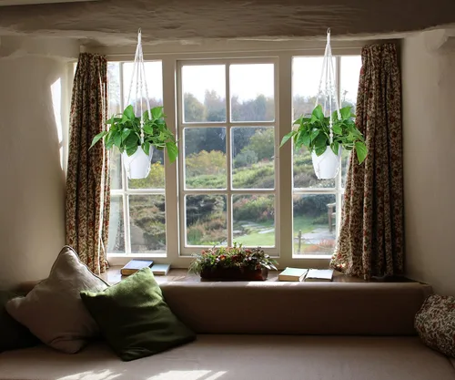Vista 2 de TANOMA Colgador de macramé para plantas de interior, soportes para plantas colgantes, macetas colgantes de macramé